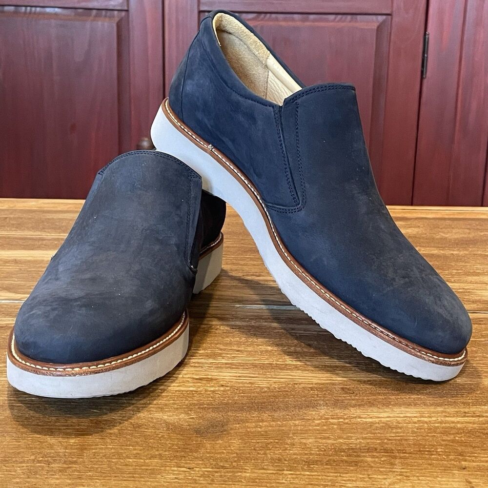 Samuel Hubbard Frequent Traveler Loafer Blue Suede Shoes Men US 7.5 M EU 41
